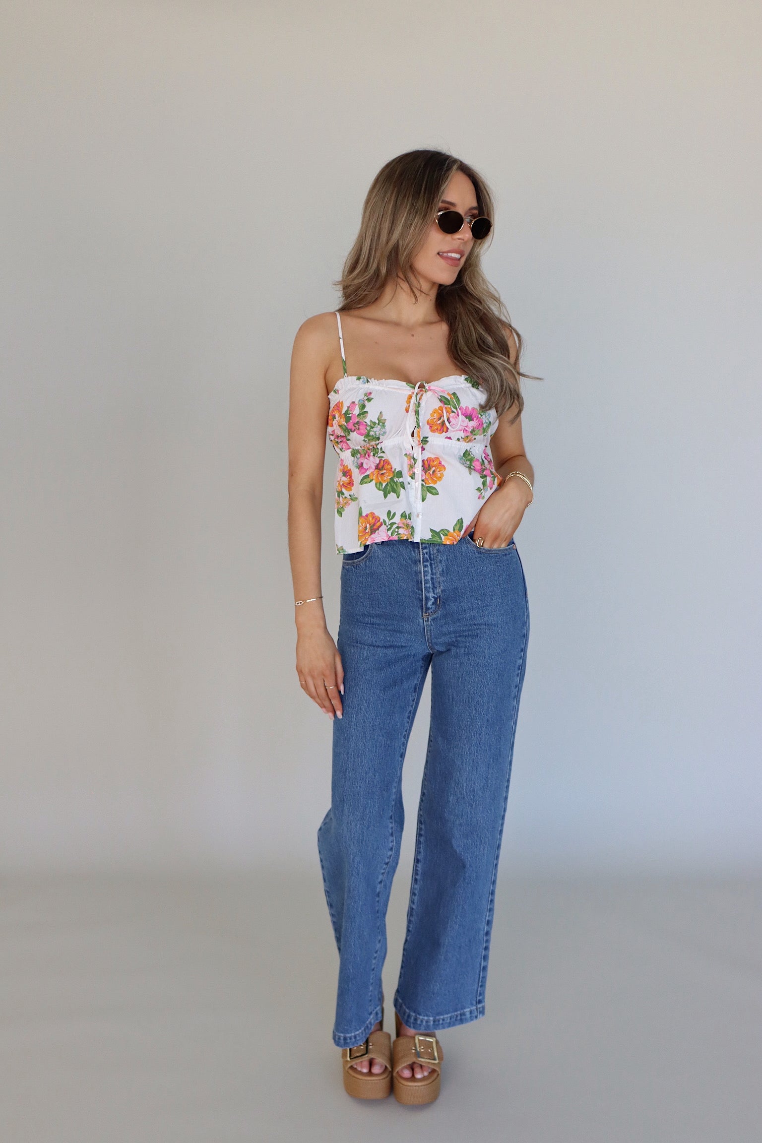 Monroe Floral Top