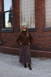 Presley Plaid Chiffon Maxi Skirt