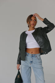 Lindzie Pleather Jacket