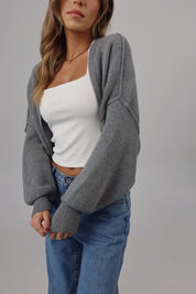 Oversized Shrug Cardigan in Grey