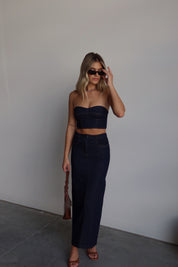 Justyn Denim Maxi Skirt