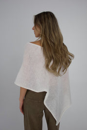 Iris Ivory Knit Poncho