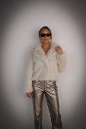 Snowfall Ivory Faux Fur Coat
