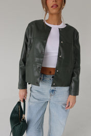 Lindzie Pleather Jacket