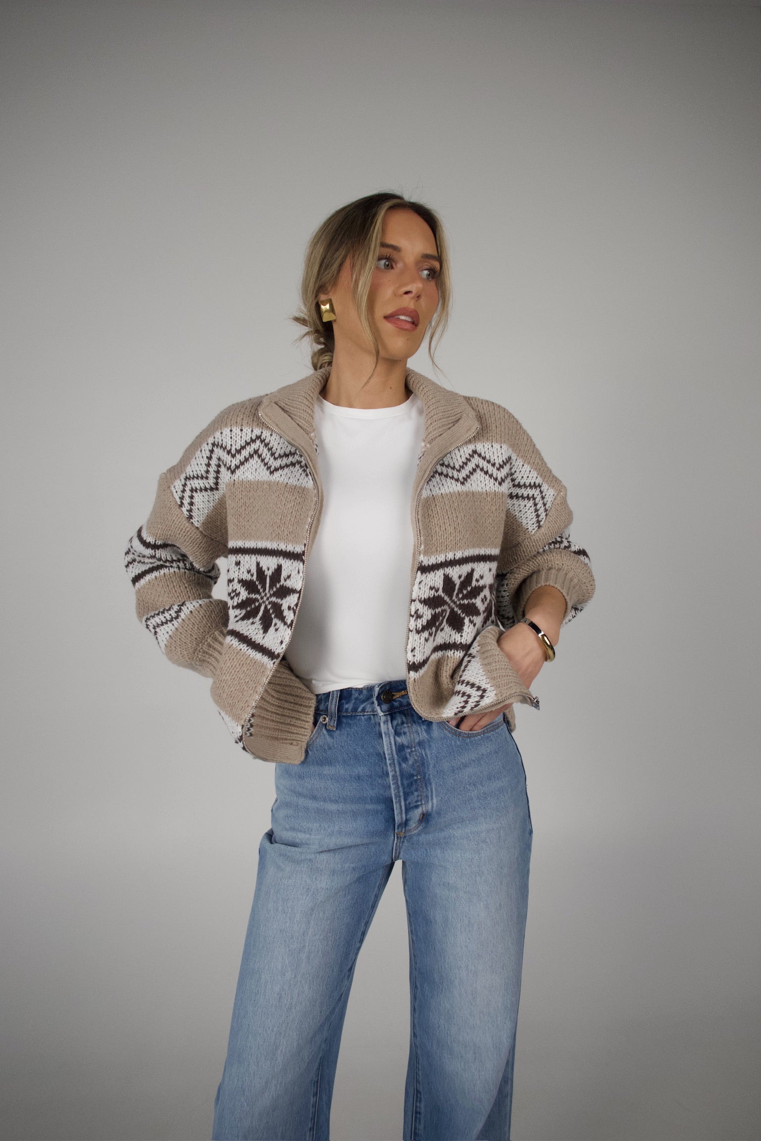 Cheyenne Zip-Up Sweater