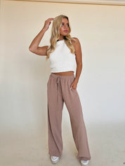 RESTOCKED: Adilyn Taupe Pant