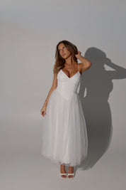 Gabrielle Tulle Midi Dress