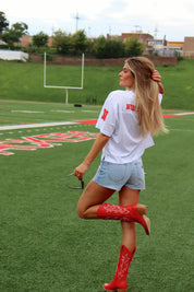 University Of Nebraska Boyfriend Jersey In White