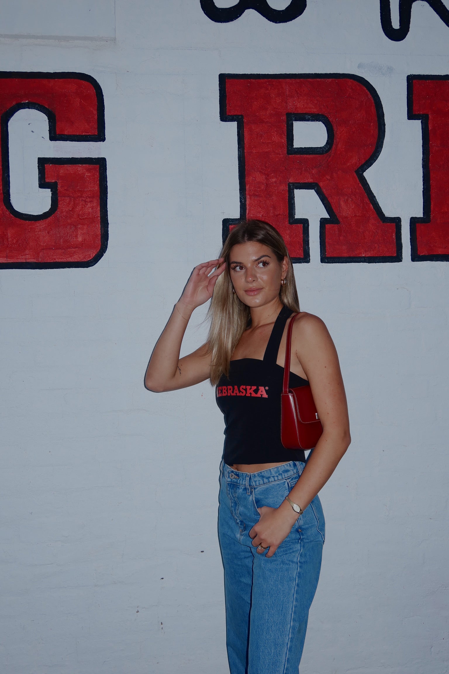 Nebraska Halter Top in Black