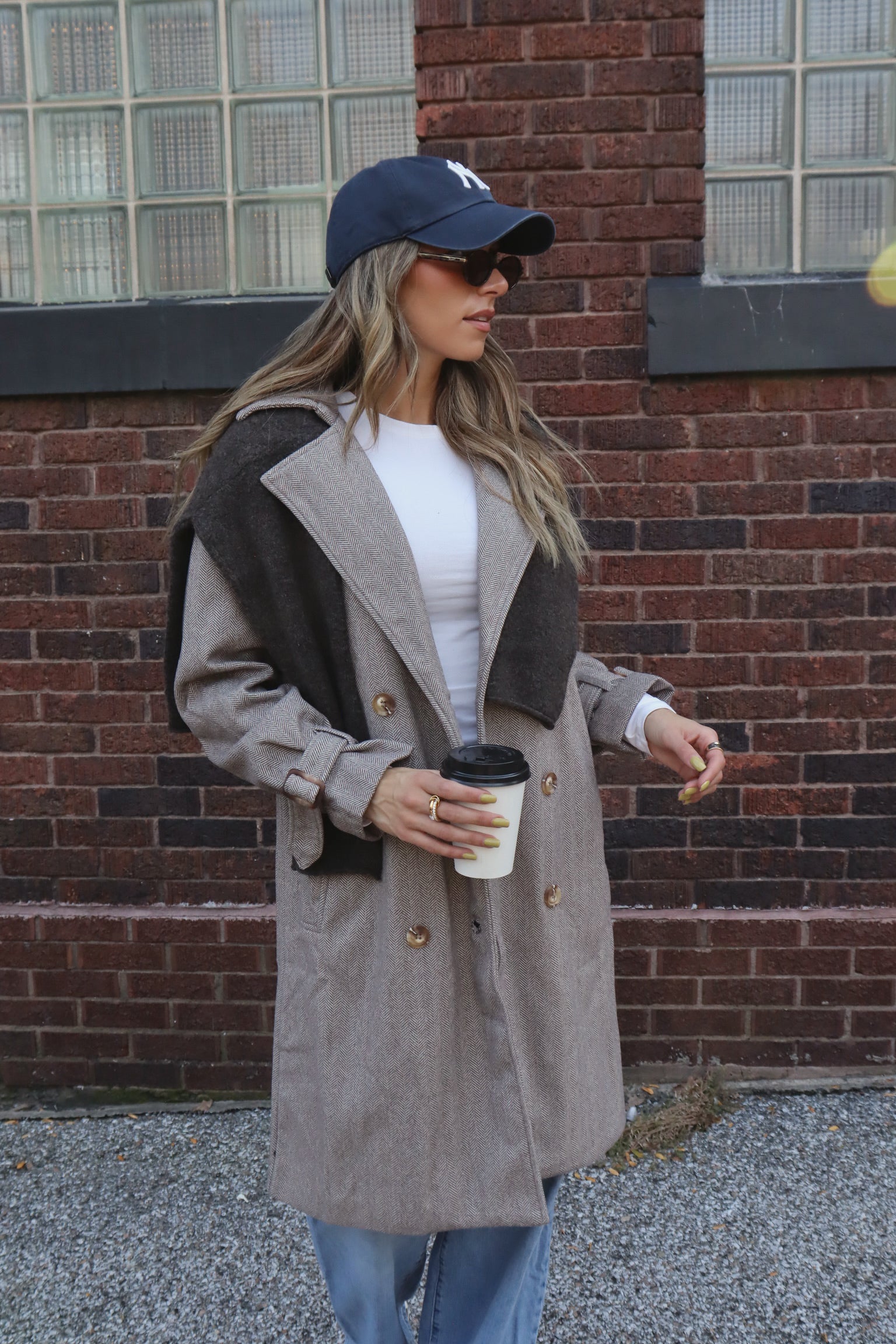 Ayla Herringbone Coat