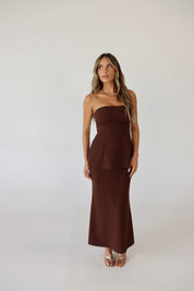 Campbell Peplum Maxi Dress