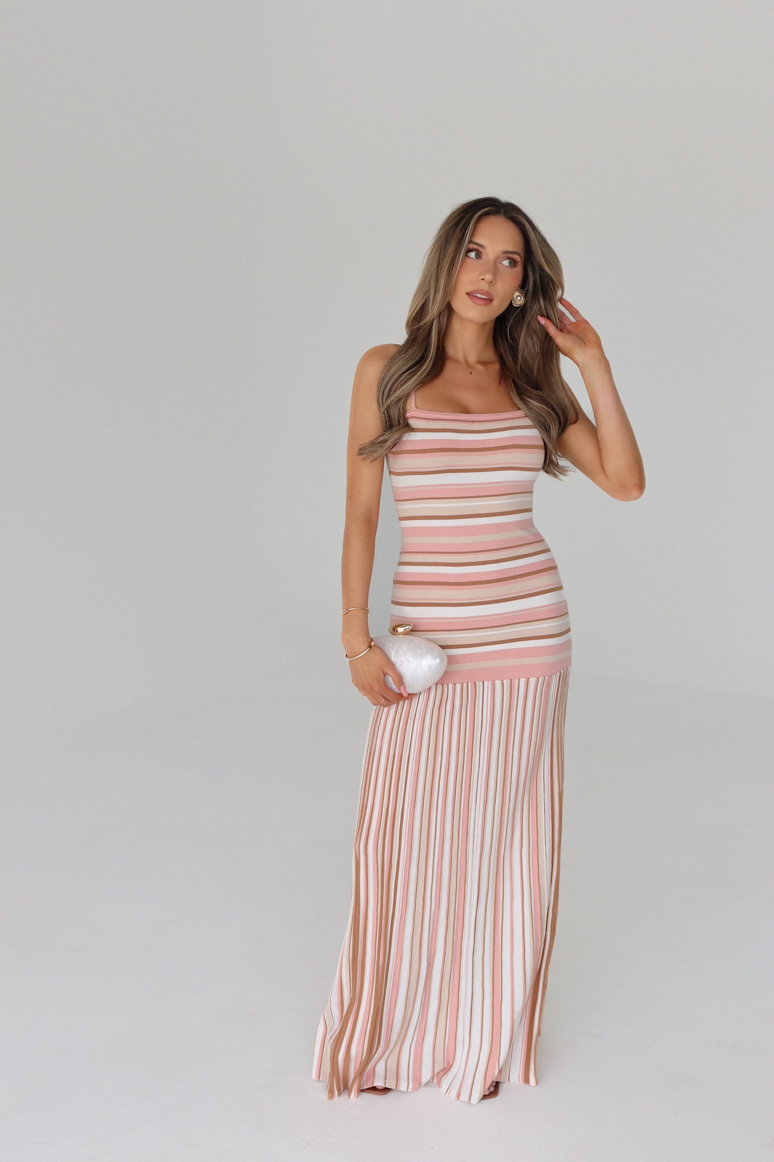 Sutton Striped Knit Maxi Dress