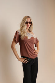 Phoebe Lace Off The Shouler Top