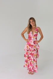 Ainsley Tiered Floral Maxi Dress