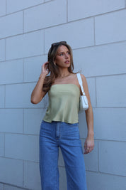 Sadie Satin Tube Top