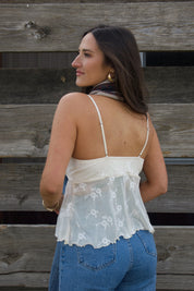 Demi Floral Mesh Tank