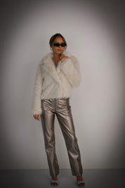 Snowfall Ivory Faux Fur Coat