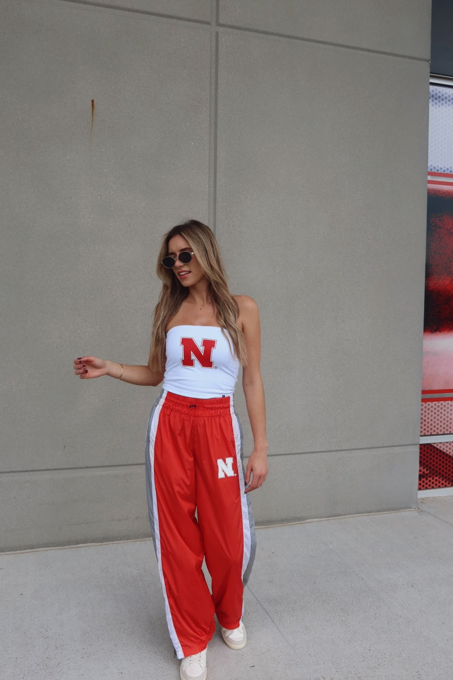 Nebraska Track Pants In Red