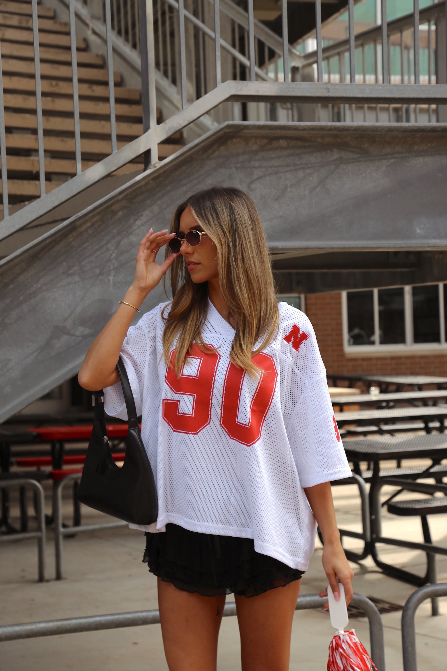 Nebraska Boyfriend Jersey In White