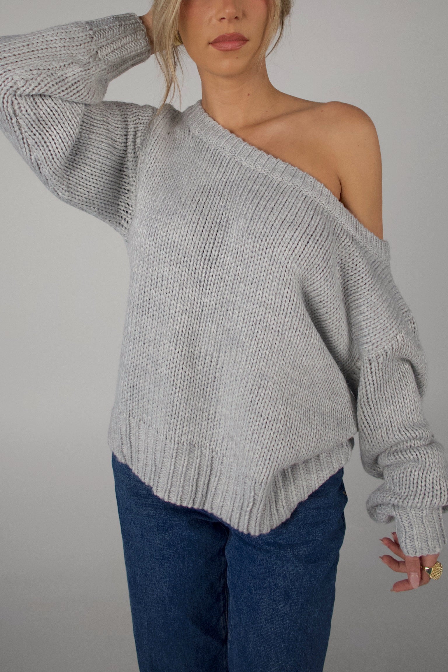 Brandy Off The Shoulder Sweater
