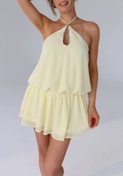 Sabrina Halter Mini Dress