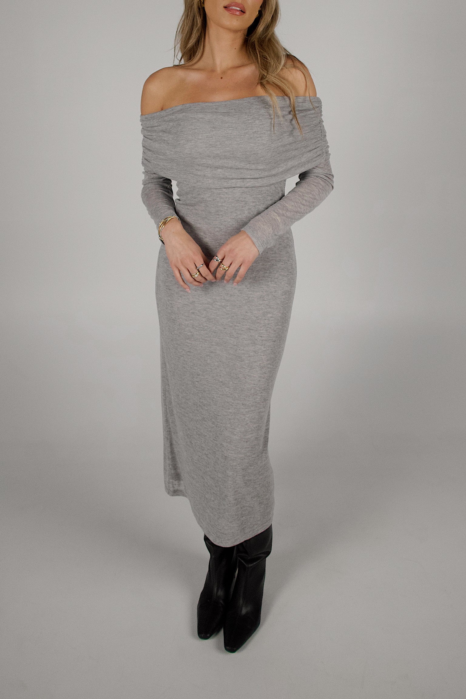 Eloise Fold Over Midi Dress