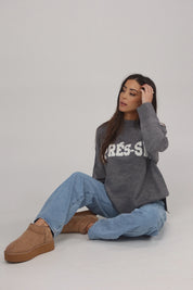 Après-Ski Statement Sweater in Grey