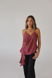 Lilah Suede Halter Top