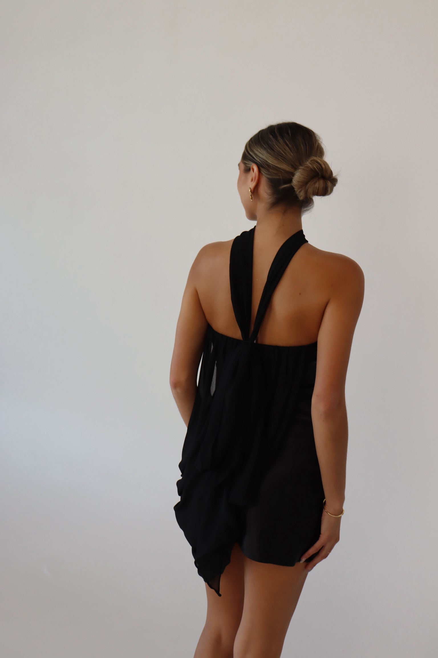 Delylah Draped Mini Dress