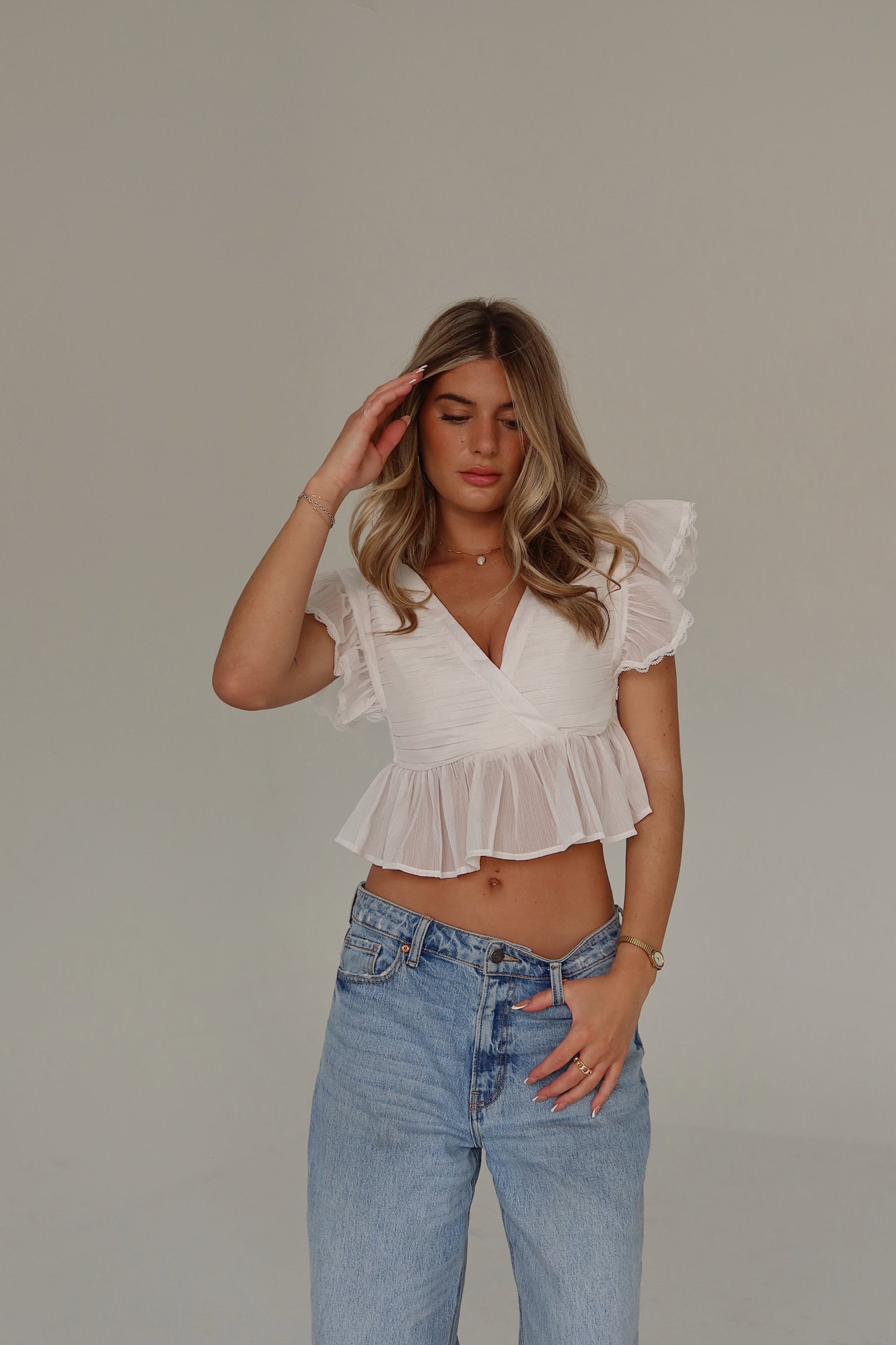 Kelsyn Pleated Top