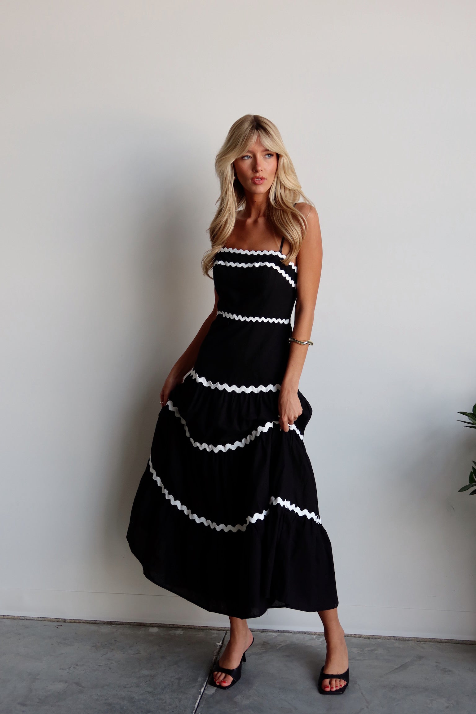 Corine Ric Rac Maxi Dress – Madida Clothing