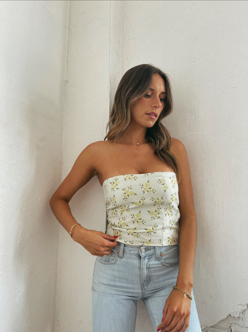 Devin Floral Corset Top
