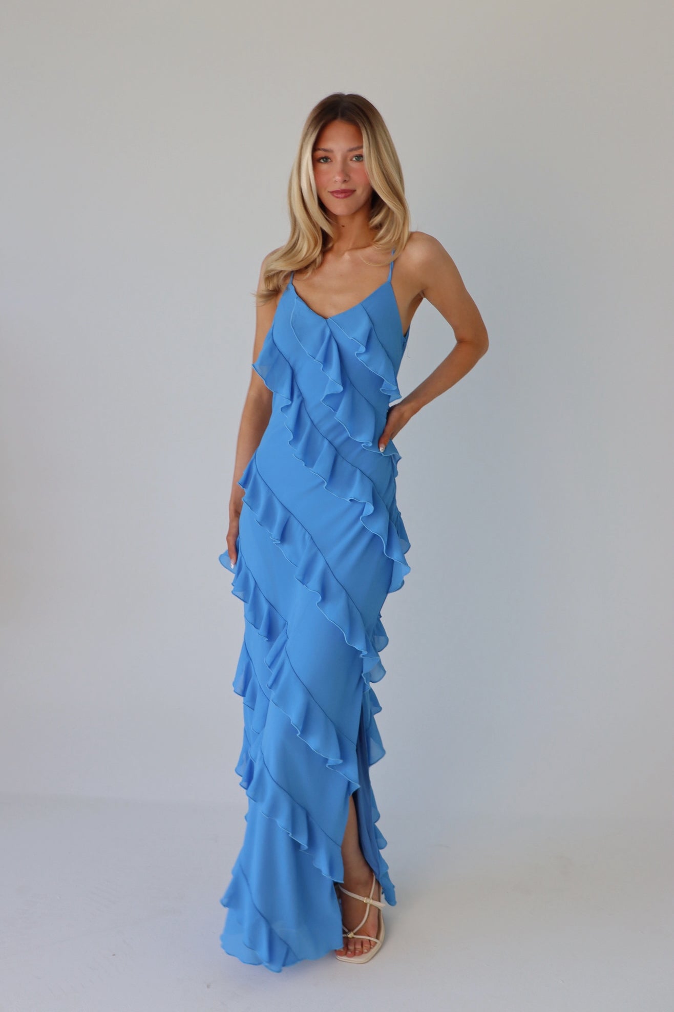 Sloane Ruffle Maxi Dress