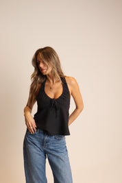 Arden Plaid Halter Top