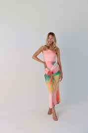 Caia Colorblock Midi Dress