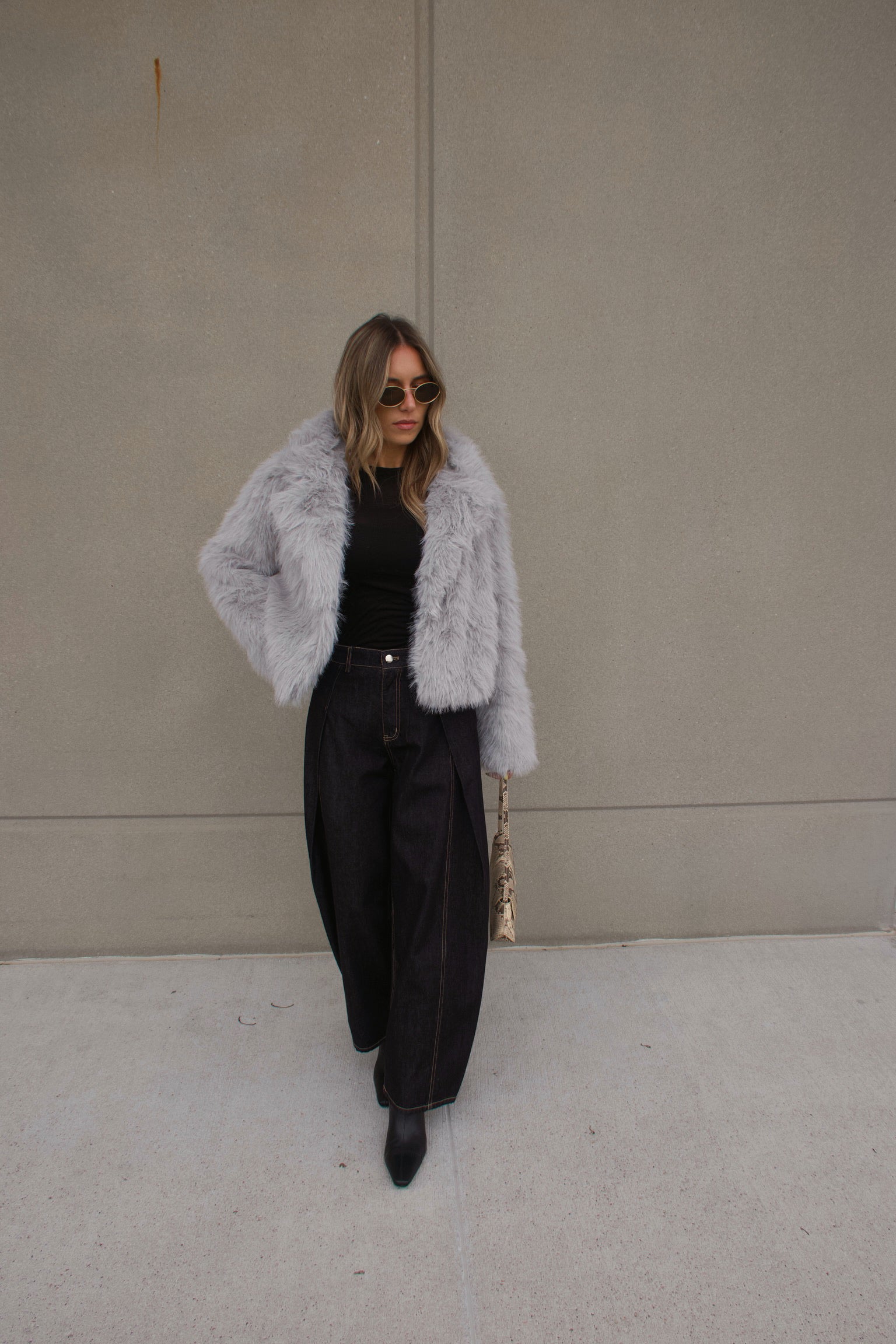 Prestyn Pleated Barrel Jean