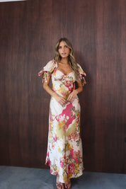 Paloma Patchwork Floral Maxi Dress