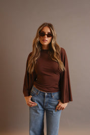 Emme Back-Tie Dolman Sleeve Top