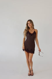 Monika Plaid Slip Dress