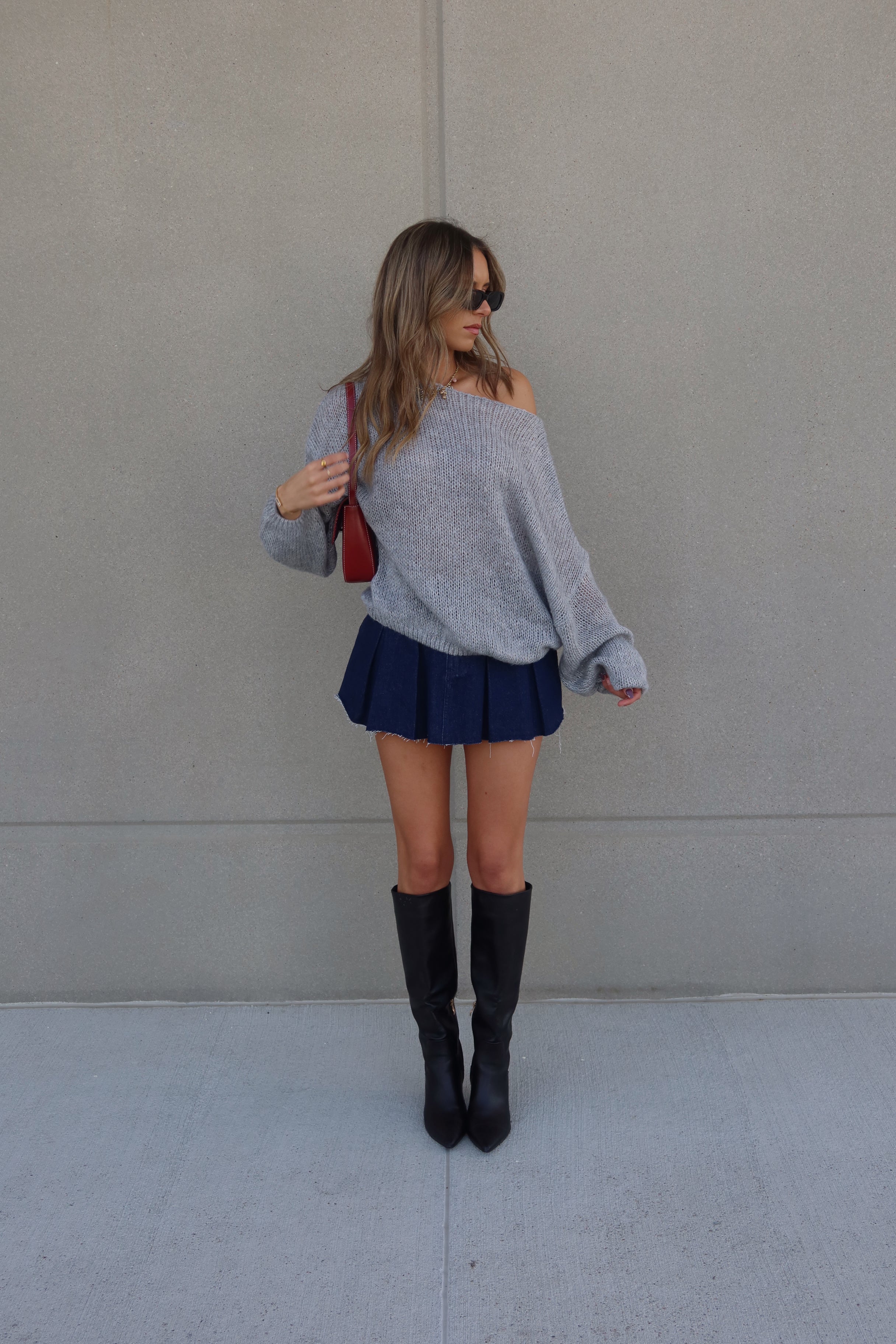 Denim Game Day Skirt