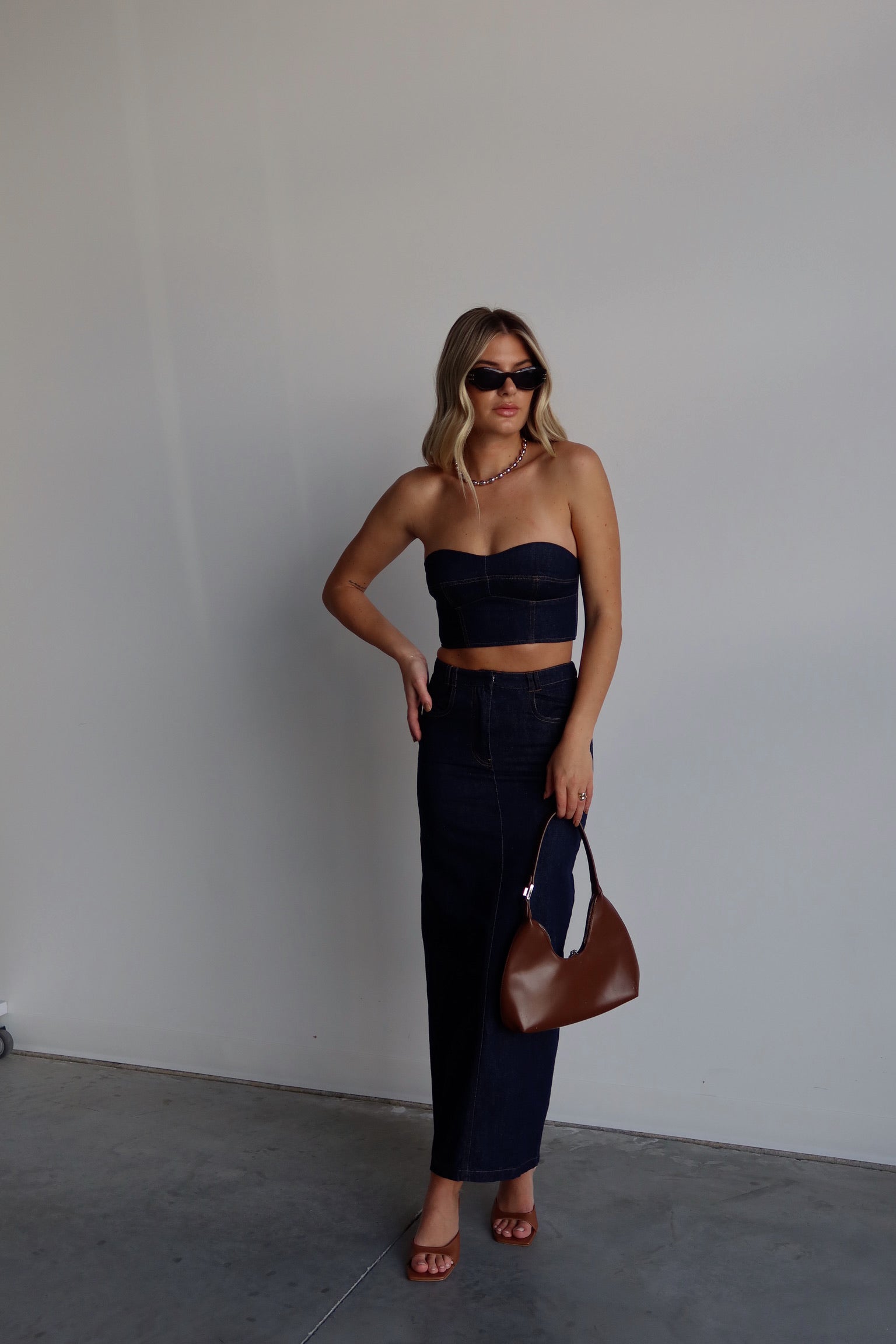 Justyn Denim Maxi Skirt