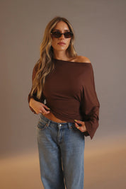 Emme Back-Tie Dolman Sleeve Top