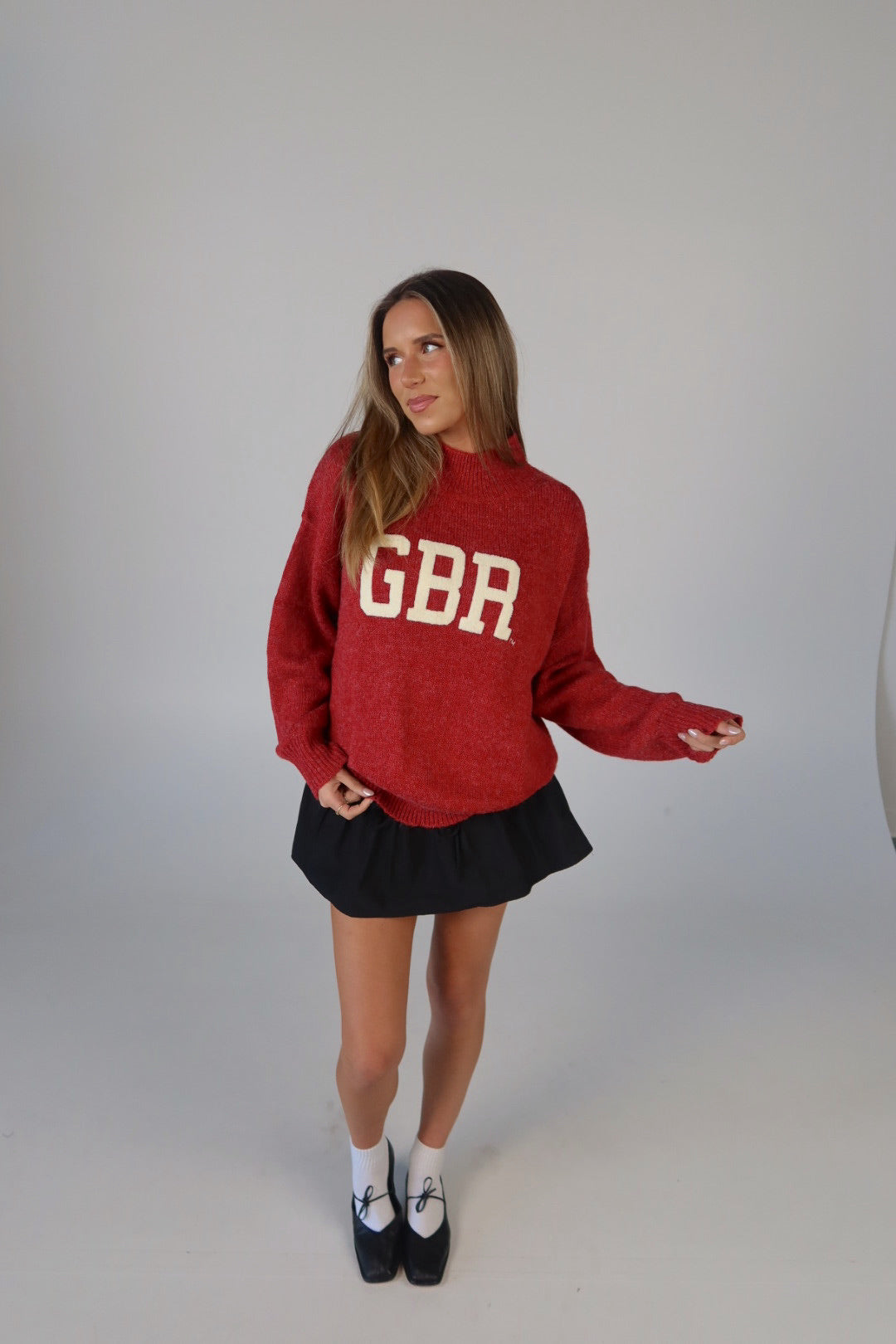 Nebraska Varsity Sweater In Red