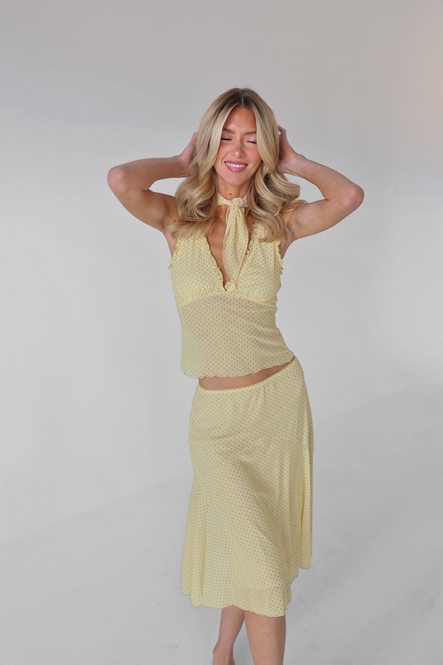 Bridgette Polka Dot Skirt Set