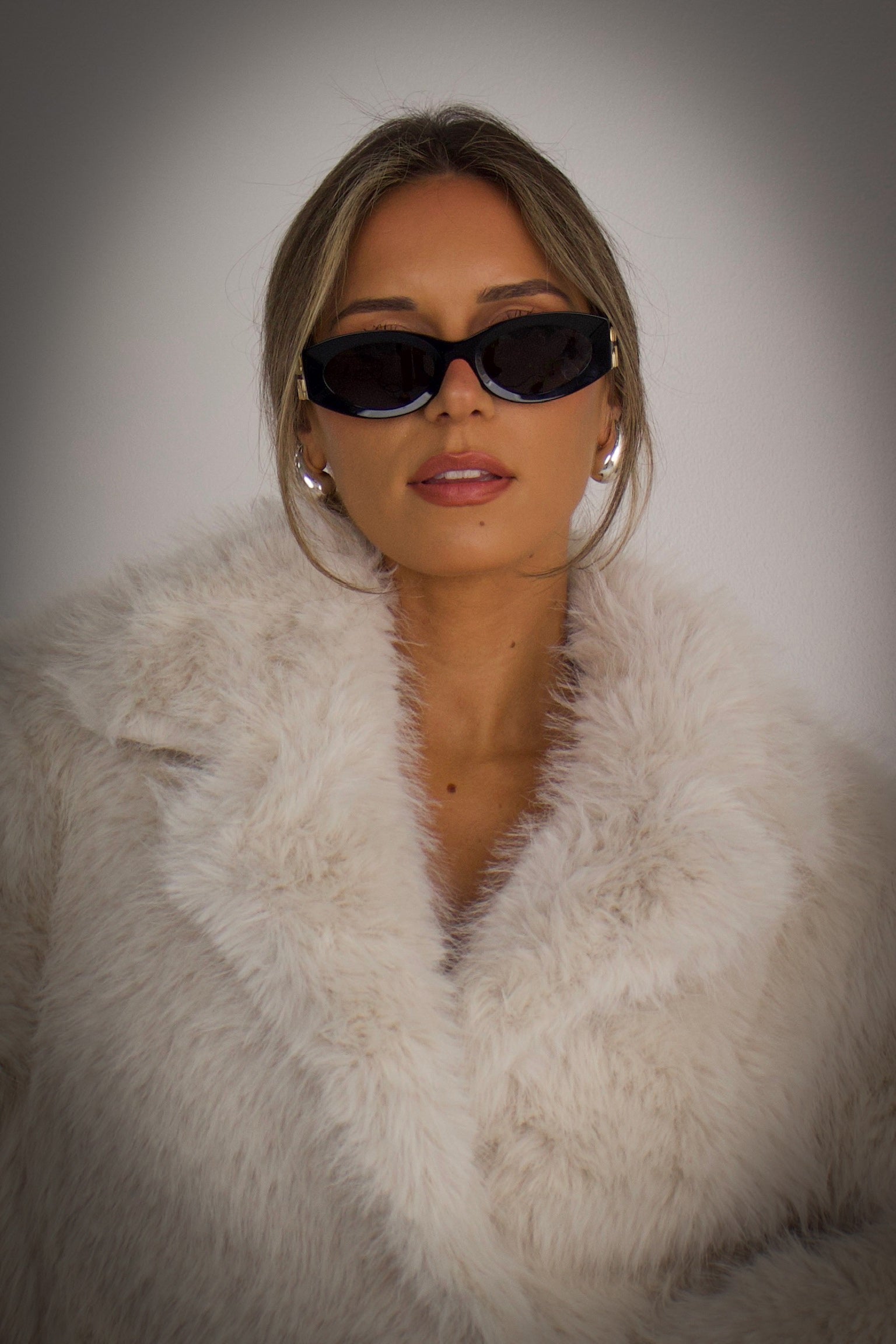 Snowfall Ivory Faux Fur Coat