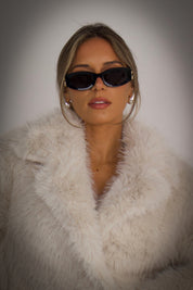 Snowfall Ivory Faux Fur Coat