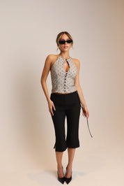 Riley Black Belted Capri