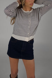 Monroe Striped Cardigan Top