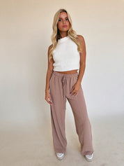 RESTOCKED: Adilyn Taupe Pant