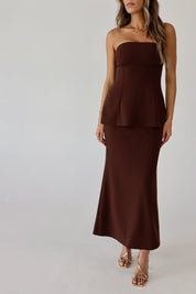 Campbell Peplum Maxi Dress